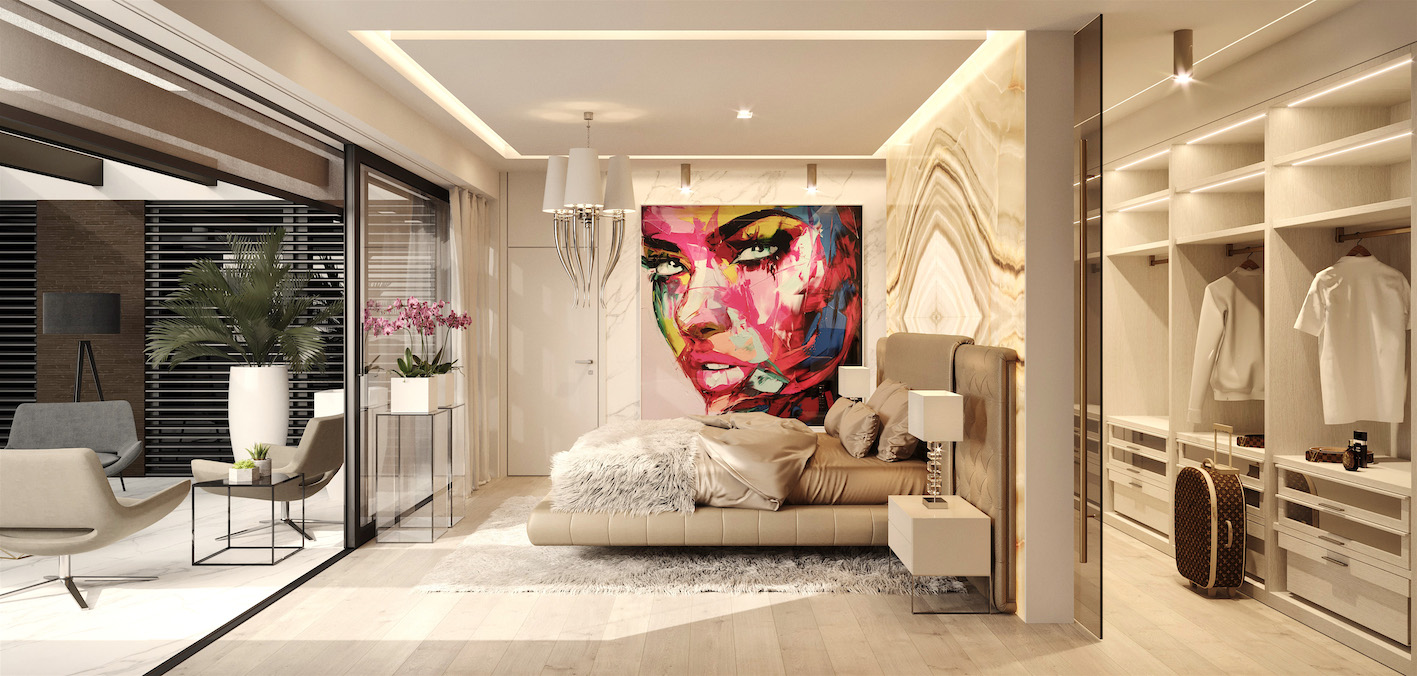projekt interieru luxury bedroom 1